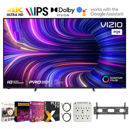 Vizio P-Series Q9-J01 75` Class HDR 4K UHD Smart LED TV + Movies Streaming Pack