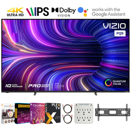 Vizio P-Series Q9-J01 65` Class HDR 4K UHD Smart LED TV + Movies Streaming Pack