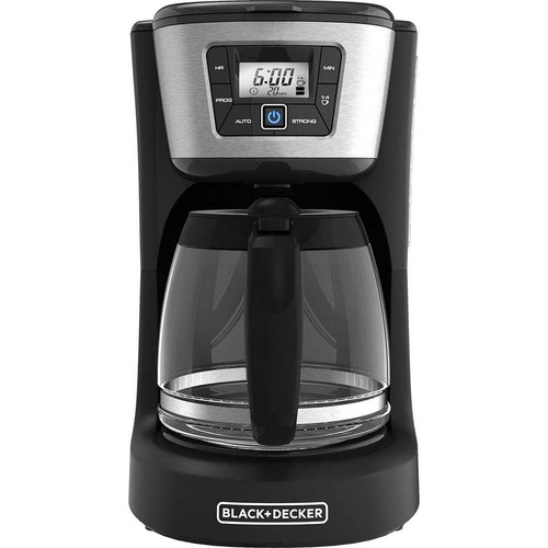 Black & Decker CM1060B QuickTouch Digital Programmable 12-Cup Coffee Maker, Black - Open Box