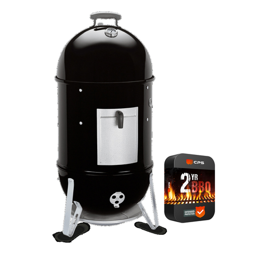 Weber Smokey Mountain Cooker Smoker 18` with 2 Year Extended Warranty