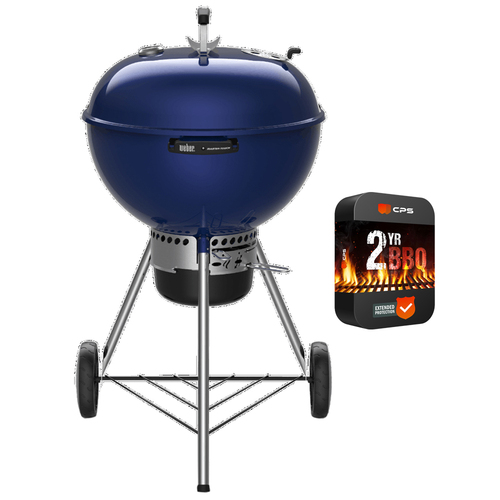 Weber Master-Touch Charcoal Grill Deep Ocean Blue with 2 Year Extended Warranty