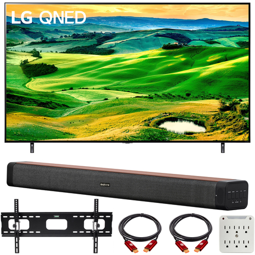 LG 50 Inch QNED Mini-LED Smart TV 2022 with Deco Home 60W Soundbar Bundle