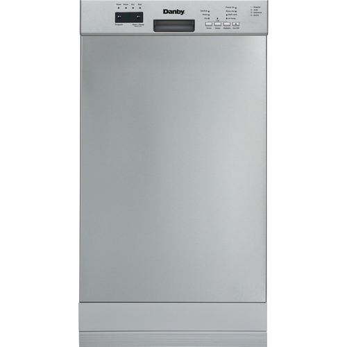Danby 18` Built-in Electronic Dishwasher in Stainless Steel - DDW18D1ESS