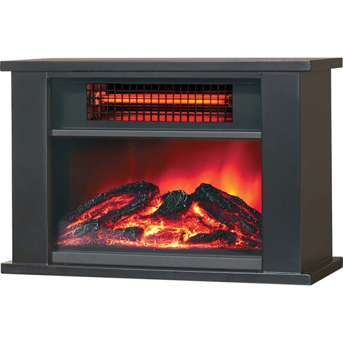 LifeSmart 1000W Tabletop Infrared Fireplace Space Heater in Dark - FEJ16C
