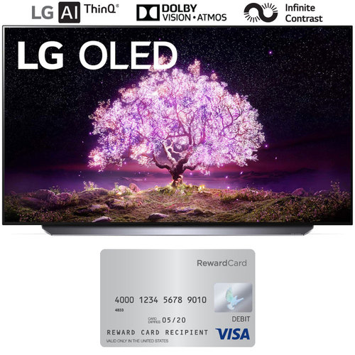 LG OLED55C1PUB 55` 4K OLED TV (2021) Bundle with $100 Gift Card (2-4 Wk Delivery)