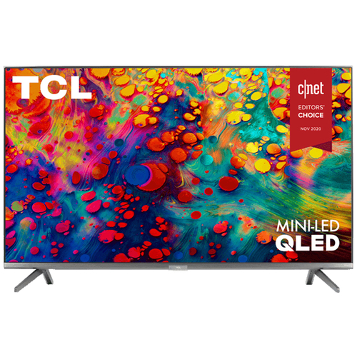 TCL 55` 6-Series 4K QLED Dolby Vision HDR Roku Smart TV - (55R635) - Refurbished