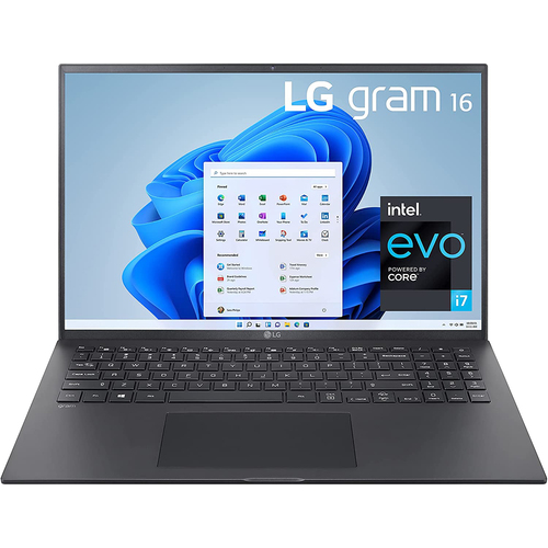 LG gram 16-inch Laptop, Intel Evo  i7-1165G7, Iris Xe Graphics, 16GB RAM, 1TB SSD