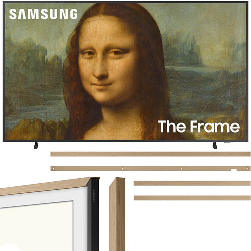 Samsung 65 inch The Frame QLED 4K UHD Quantum HDR Smart TV 2022 with Teak Bezel