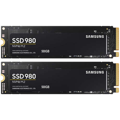 Samsung MZ-V8V500B/AM 980 PCIe 3.0 NVMe SSD 500GB (2-Pack)