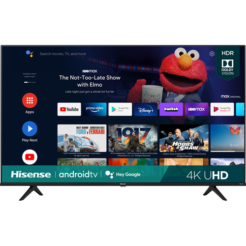 Hisense 65` A6G Series 4K UHD Smart Android TV w/ Dolby Vision HDR (2021) - Refurbished