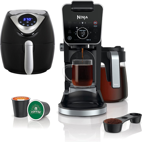 Ninja DualBrew Pro Specialty 12-Cup Drip Coffee Maker - Renewed with Air Fryer