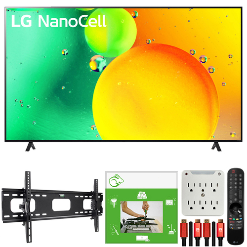 LG 50` HDR 4K UHD Smart NanoCell LED TV 2022 + TaskRabbit Installation Bundle