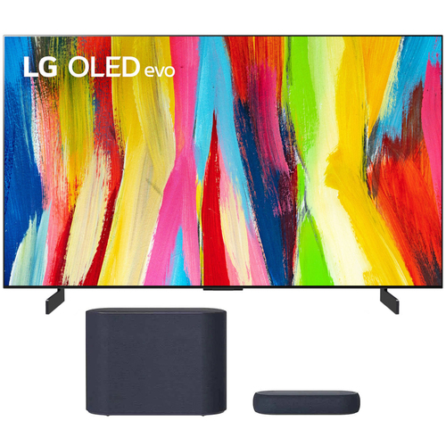 LG 83 Inch HDR 4K Smart OLED TV 2022 with LG Eclair Sound Bar Black
