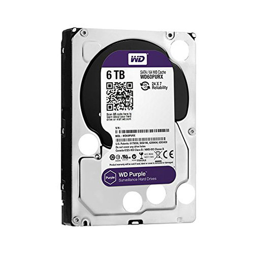 WD Purple WD60PURX 6TB Surveillance 3.5` Internal Hard Drive