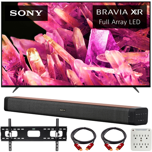 Sony Bravia XR 65` X90K 4K HDR LED Smart TV 2022 with Deco Home 60W Soundbar Bundle