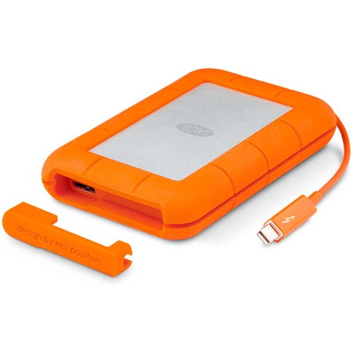 LaCie Rugged Thunderbolt Mobile Hard Drive w/ Integrated Thunderbolt Cable 250GB SSD