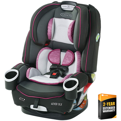 Graco 4Ever DLX 4-in-1 Infant to Toddler Car Seat, Josyln Pink +2 Yr Extended Warranty