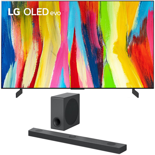 LG 65 Inch HDR 4K Smart OLED TV 2022 with LG 5.1.3 ch High Res Audio Sound Bar