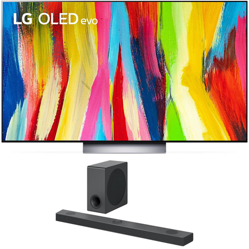LG 55 Inch HDR 4K Smart OLED TV 2022 with LG 5.1.3 ch High Res Audio Sound Bar