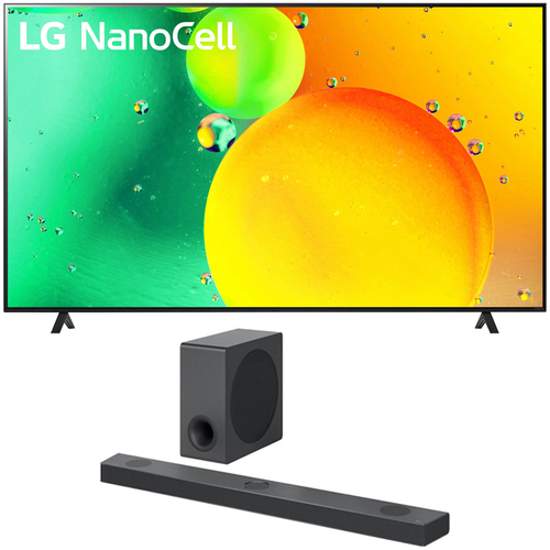 LG 86 Inch HDR 4K UHD Smart NanoCell LED TV 2022 + LG 5.1.3 ch Audio Sound Bar