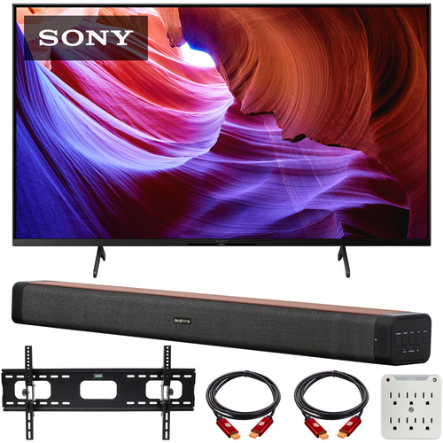Sony 43` X85K 4K HDR LED Smart TV 2022 with Deco Home 60W Soundbar Bundle