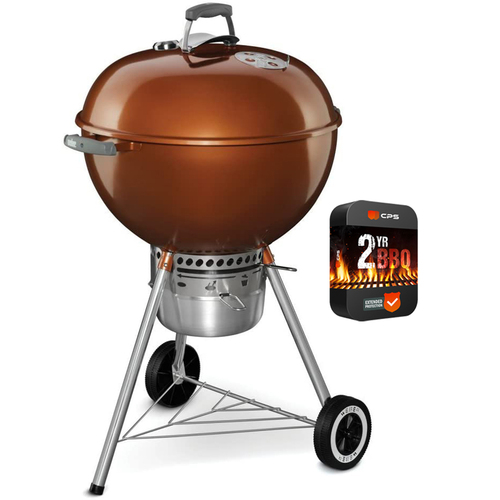 Weber 22-Inch Original Kettle Premium Charcoal Grill Copper with 2 Year Warranty