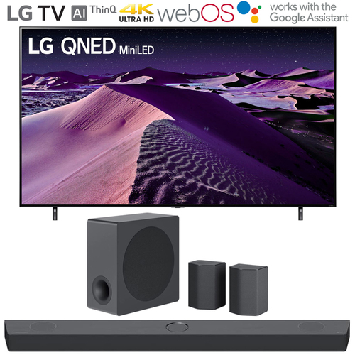 LG 86` HDR 4K Smart QNED Mini-LED TV w/ LG S95QR High Res Audio Sound Bar
