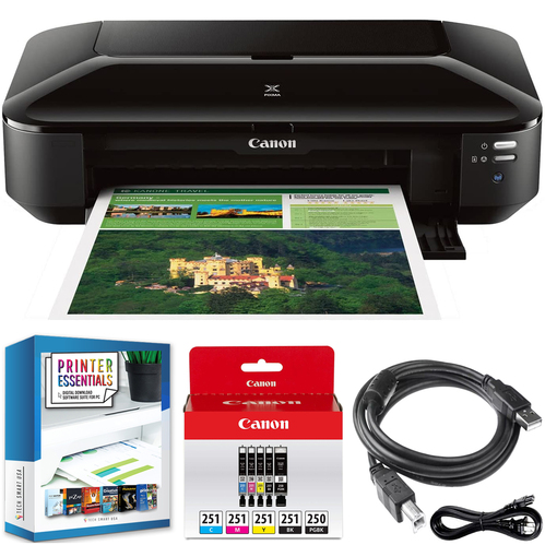 Canon PIXMA iX6820 Wireless Inkjet Business Printer w/ Mobile & Photo Printing +Bundle