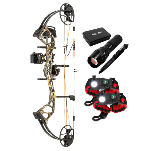 Bear Archery Royale Youth RTH 5-50lb Realtree Edge LH Bow + Deco Tactical Bundle