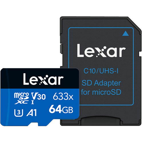 High-Performance 633x microSDHC/microSDXC UHS-I 64gb Memory Card
