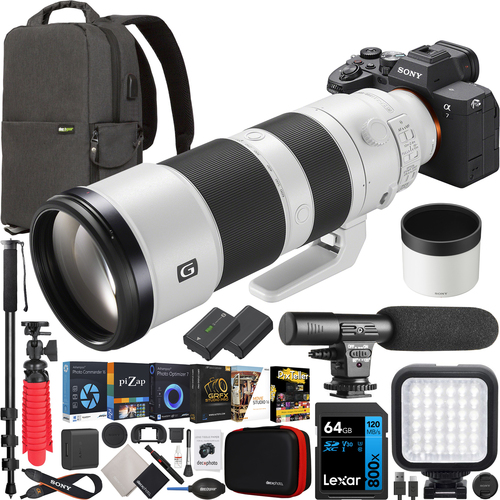 Sony a7 IV Full Frame Mirrorless Camera + 200-600mm F5.6-6.3 G OSS Lens Kit Bundle