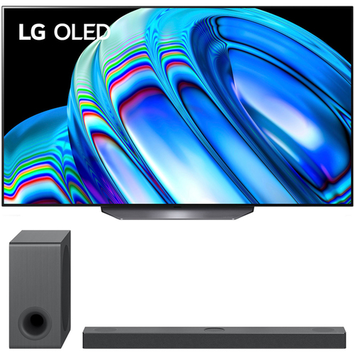 LG 55 Inch HDR 4K Smart OLED TV 2022 with LG 3.1.3 ch High Res Sound Bar