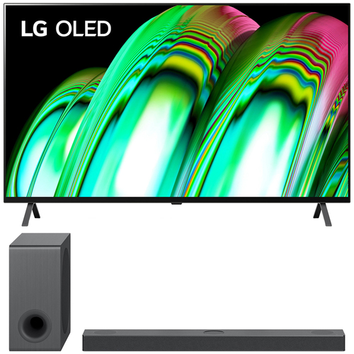 LG 55 Inch A2 Series 4K HDR Smart TV With AI ThinQ 2022 + LG High Res Sound Bar