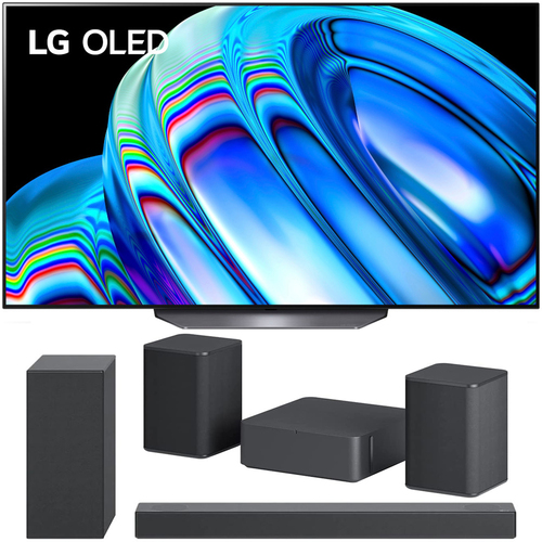 LG 65 Inch HDR 4K Smart OLED TV 2022 with LG Sound Bar and Rear Speaker