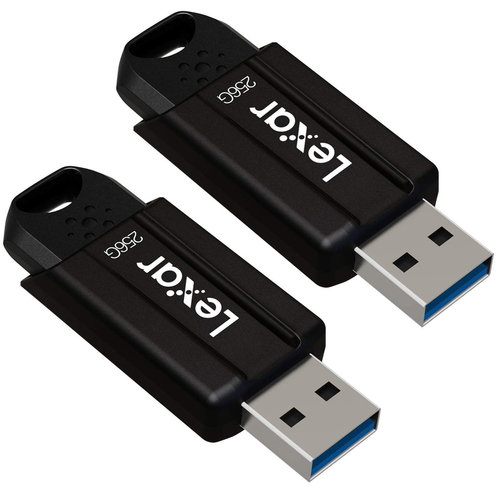 Lexar JumpDrive S80 USB 3.1 Flash Drive, 256G Black - (2-Pack)