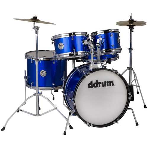 DDRUM D1 Junior Complete Drum Kit with Throne, Cobalt Blue - D1 516 CB