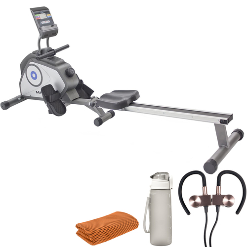 Marcy NS-40503RW Magnetic Resistance Rowing Machine + Wireless Sport Earbuds
