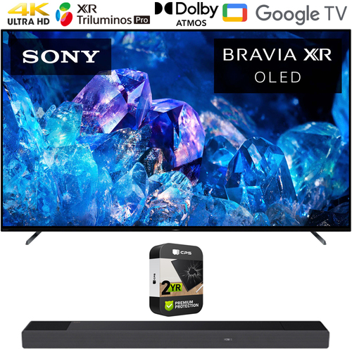 Sony Bravia XR A80K 55` 4K HDR OLED Smart TV 2022 + HT-A7000 Soundbar + Warranty