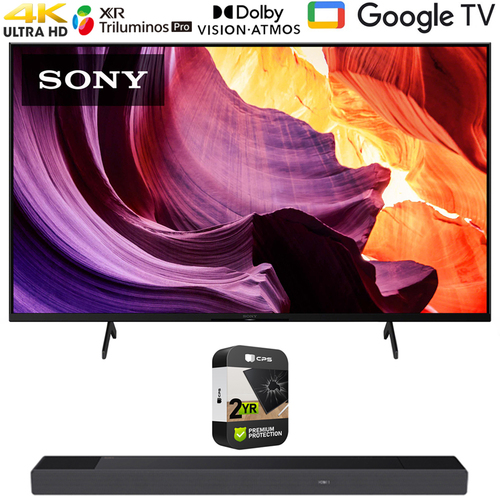 Sony 85` X80K 4K UHD LED Smart TV (2022) + Sony HT-A7000 Soundbar + Warranty