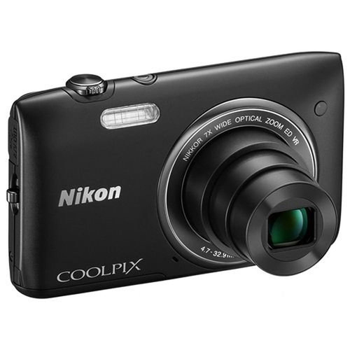 Nikon COOLPIX S3500 20.1MP Digital Camera with 720p HD Video (Black) Refurbished