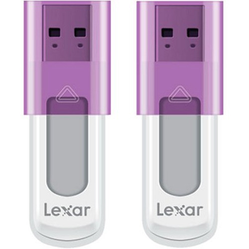 Lexar 16 GB JumpDrive High Speed USB Flash Drive (Purple) 2-Pack (32GB Total)