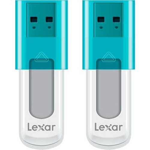 Lexar 8 GB JumpDrive High Speed USB Flash Drive (Blue) 2-Pack (16GB Total)
