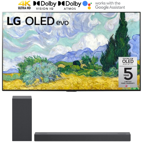LG OLED55G1PUA 55` OLED evo Gallery TV 2021 + LG S75Q High Res Audio Sound Bar