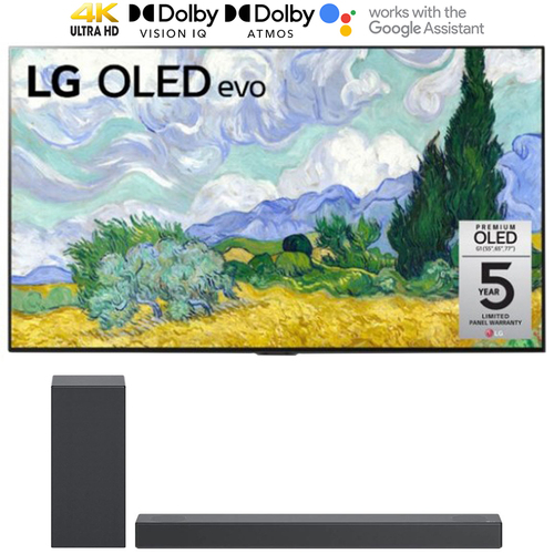LG OLED65G1PUA 65` OLED evo Gallery TV 2021 + LG S75Q High Res Audio Sound Bar