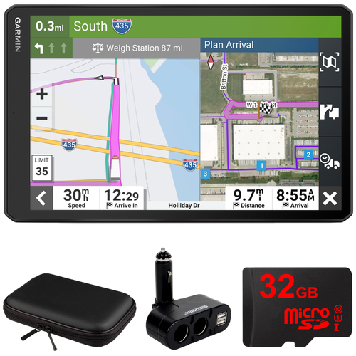 Garmin 010-02741-00 dezl OTR1010 10` GPS Truck Navigator w/ Accessories Bundle