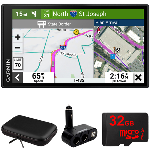 Garmin 010-02739-00 dezl OTR710 7` GPS Truck Navigator w/ Accessories Bundle