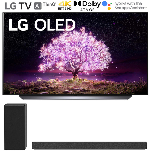 LG OLED65C1PUB 65` 4K Smart OLED TV w/ AI ThinQ 2021 + LG SP7Y Soundbar + Subwoofer
