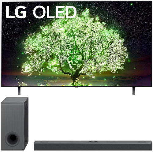 LG 55 Inch A1 Series 4K HDR Smart TV with AI ThinQ 2021 + LG Sound Bar System