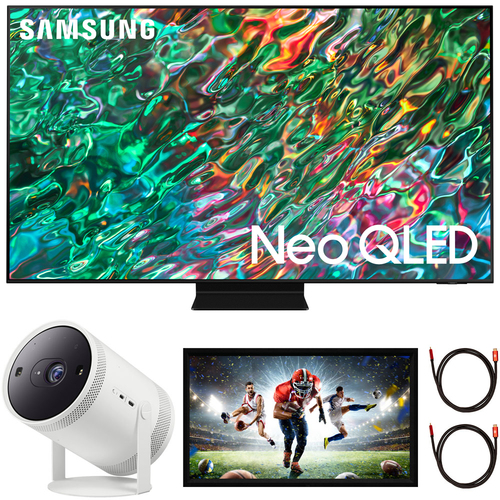 Samsung 75` Class Neo QLED 4K Smart TV (2022) Bundle with The Freestyle Projector