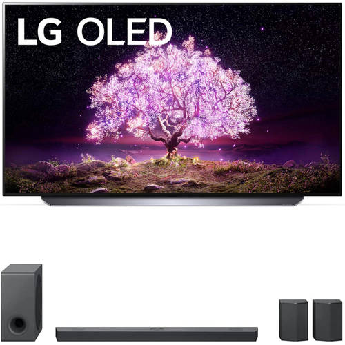 LG 77 Inch 4K Smart OLED TV with AI ThinQ 2021 Model + LG 9.1.5 ch Sound Bar